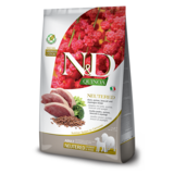 FARMINA N&D Quinoa беззерновой корм для стерилизованных и кастрированных собак средних и крупных пород Утка с Киноа