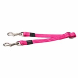 Rogz ремень-сворка для двух собак, серия "Utility", цвет розовый