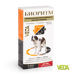 Веда витамины БИОРИТМ для собак крупных размеров, 48 шт.