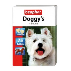Beaphar Doggy’s + Biotin Витаминизированное лакомство, 75 табл.