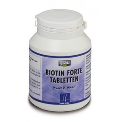 Grau Biotin Forte Витамины для кожи и шерсти, 100 табл., Грау Биотин Форте