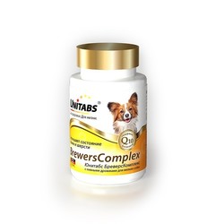 Unitabs Brewers complex витамины с пивными дрожжами для собак мелких пород, 100 табл.