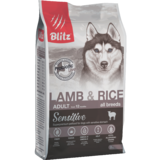 Blitz сухой корм для взрослых собак всех пород с ягнёнком и рисом Blitz Sensitive Lamb & Rice Adult Dog All Breeds