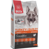 Blitz сухой корм для взрослых собак всех пород с индейкой и ячменем BLitz Sensitive Turkey & Barley Adult Dog All Breeds