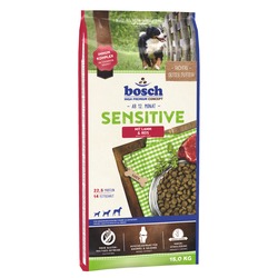 Bosch Sensitive Lamb&Rice, гипоаллергенный сухой корм для собак, склонных к аллергии