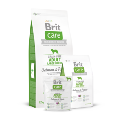 Brit Care Grain-free Adult Large Breed Salmon & Potato for dog беззерновой корм для собак крупных пород лосось с картофелем