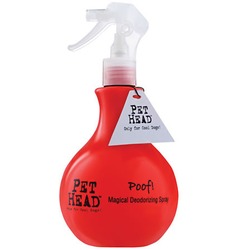 PET HEAD Poof Spray Апельсиновый дезодорирующий спрей "Пуф" для шерсти собак, без сульфатов и парабенов, 450 мл