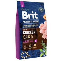 Brit Premium by Nature Adult S полнорационный для взрослых собак маленьких пород (1–10 кг)