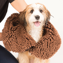 Dirty Dog Shammy полотенце из микрофибры 33х79 см, Dog Gone Smart, цвет коричневый