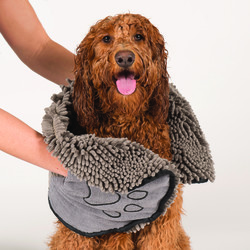 Dirty Dog Shammy полотенце из микрофибры 33х79 см, Dog Gone Smart, цвет серый