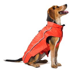 Нано плащ-дождевик с флисовой подкладкой «Nanobraker» Dog Gone Smart, красный