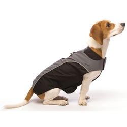 Dog Gone Smart Демисезонная нано куртка со съемной флисовой подкладкой NanoBreaker Jacket, черный с серым