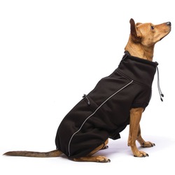 СКИДКА! Флисовая куртка Olympia Softshell (Puffy) Dog Gone Smart , цвет черный