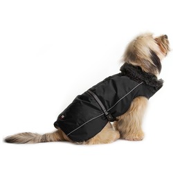 Нано куртка зимняя с меховым воротником «Aspen Parka» Dog Gone Smart, черная