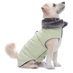 Куртка зимняя с меховым воротником Tamarack Jacket (Puffy) Dog Gone Smart, цвет лайм