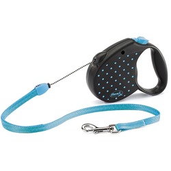 Flexi Color M тросовый поводок-рулетка 5м для собак до 12 кг, голубая