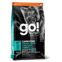 GO! Natural holistic беззерновой для взрослых Собак всех пород 4 вида мяса: Индейка, Курица, Лосось, Утка, GO! CARNIVORE GF