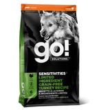 GO! NATURAL Holistic беззерновой для щенков и собак с индейкой для чувствительного пищеварения, Sensitivity + Shine LID Turkey Dog Recipe