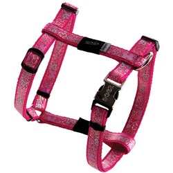 Rogz шлейка для собак мелких и средних пород Trendy, цвет розовый