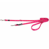 Rogz поводок-перестежка для собак Alpinist, цвет розовый