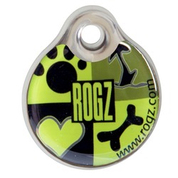 Rogz адресник пластиковый Instant ID Tagz, цвет зеленый