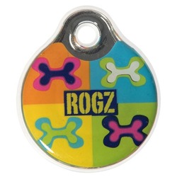 Rogz адресник пластиковый Instant ID Tagz, цвет поп-арт