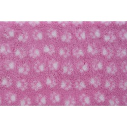 ProFleece меховой коврик на нескользящей основе, цвет розовый с белым