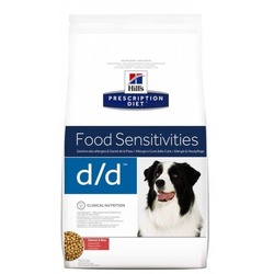 Hill`s D/D лечение пищевых аллергий, для собак, с лососем и рисом