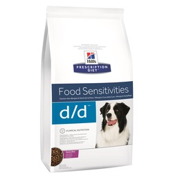 Hill`s D/D лечение пищевых аллергий, для собак, с уткой и рисом