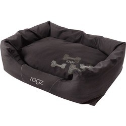 Rogz Spice Podz Лежак с бортиком и двусторонней подушкой "Кофейные косточки", коричневый