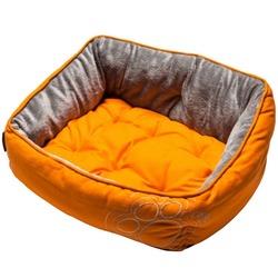 Rogz Luna Podz мягкий лежак с двусторонней подушкой, оранжевый
