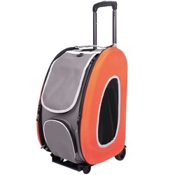 Ibiyaya многофункциональная сумка-тележка, оранжевая (Ибияйя) EVA Pet Carrier/ Pet Wheeled Carrier – Orange
