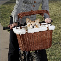 Solvit велокорзина плетеная для перевозки собак Tagalong Pet Bicycle Basket