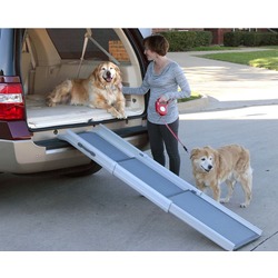 Solvit Пандус для собак Deluxe Tri Scope Dog Ramp, 3 сложения, 71см -178 см х 41 см х 12,7 см, для собак весом до 180кг