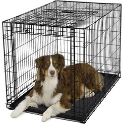 Midwest Crate Ovation, клетка для собак с торцевой вертикально-откидной дверью, пластиковый поддон