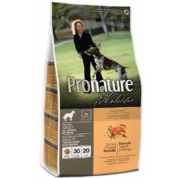Pronature Холистик беззерновой сухой корм для собак утка с апельсином