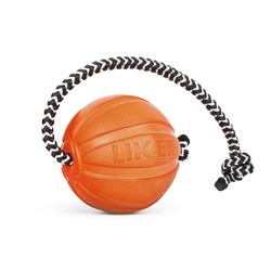 Мяч Collar Liker Cord с канатом, оранжевый 5 см.