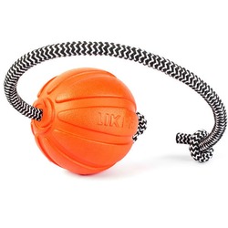 Мяч Collar Liker Cord с канатом, оранжевый 7 см.