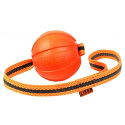 Мяч Collar Liker Line с лентой, оранжевый 5 см.