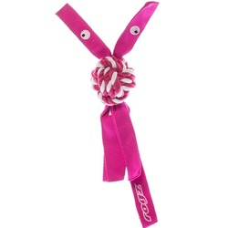 Rogz канатная игрушка с пищалкой для собак COWBOYZ, цвет розовый
