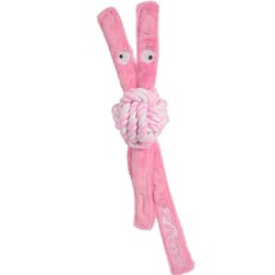 Rogz канатная игрушка с пищалкой для щенков COWBOYZ, цвет розовый