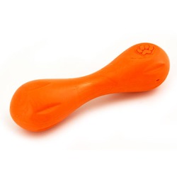 West Paw игрушка для собак гантеля Zogoflex Hurley S 15 см оранжевая