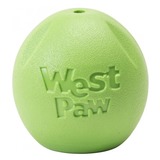 West Paw игрушка для собак мячик Zogoflex Rando, цвет салатовый