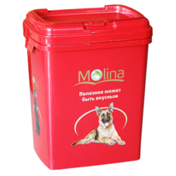 Molina контейнер для хранения сухого корма, цвет красный, на 15 кг сухого корма