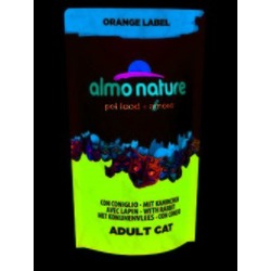 Almo Nature Orange label Cat Rabbit     