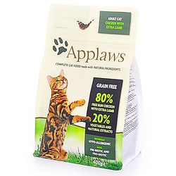 Applaws беззерновой корм для кошек "Курица и ягненок 80/20%", Dry Cat Chicken with Lamb