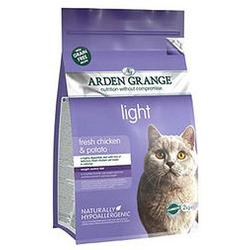 Arden Grange Adult Cat Light (GF) Chicken & Potato: диетический беззерновой сухой корм для взрослых кошек: курица и картофель