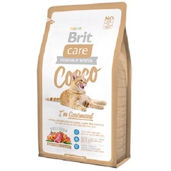 Brit Care "Cocco" Гипоаллергенный беззерновой корм с мясом утки и лосося для привередливых кошек и кошек с проблемами в потреблении пищи