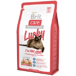 Brit Care "Lucky" Гипоаллергенный корм с курицей и рисом для взрослых кошек