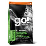 Go! Natural holistic Беззерновой сухой корм: Форель, лосось для котят и кошек с чувств.пищеварением (Sensitivity + Shine Grain Free Freshwater Trout&Salmon Cat Recipe 48/18)